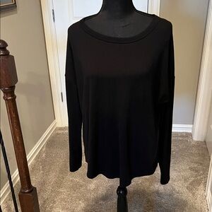 Time and Tru Elegant Black Long Sleeve Tee